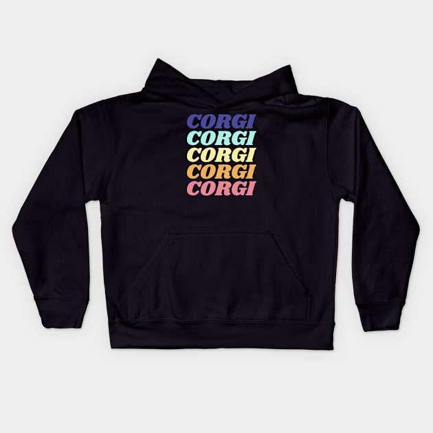 Corgi Kids Hoodie by Bunchatees